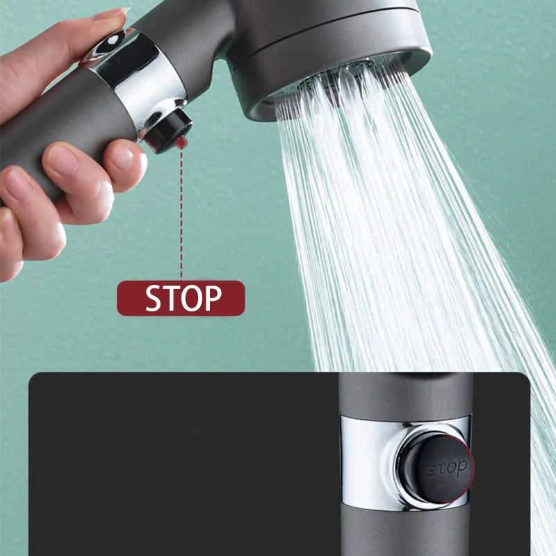 High Pressure Shower Head with 3 modes